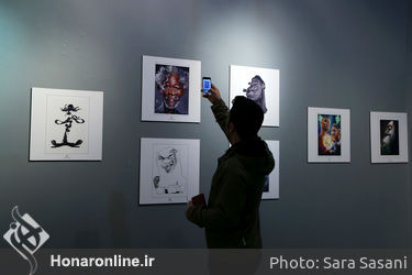 افتتاح دوسالانه کاریکاتور در موسسه فرهنگی هنری صبا