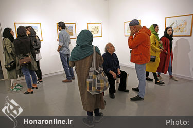 افتتاحیه نمایشگاه طراحی‌های رنگی فرشید ملکی در گالری هور