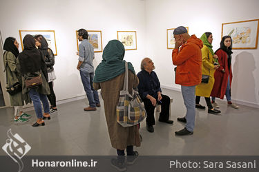 افتتاحیه نمایشگاه طراحی‌های رنگی فرشید ملکی در گالری هور