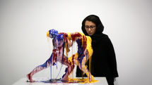 Sepideh Nouri statues in Etemad Gallery exhibition