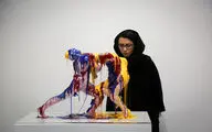 Sepideh Nouri statues in Etemad Gallery exhibition
