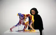 Sepideh Nouri statues in Etemad Gallery exhibition