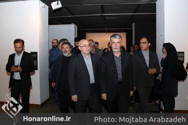 بازديد وزير ارشاد از نمايشگاه دوسالانه مجسمه سازي در موزه هنرهاي معاصر