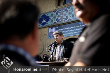 مراسم تشییع پیکر "حسین عرفانی" دوبلور پیشکسوت