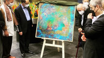 Unveiling of Arbaeen Tableau by Master Kiomars Ghorchian in Azadi Tower