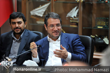 دیدار جمعی از هنرمندان با رضا رحمانی  وزیر صنعت، معدن و تجارت 