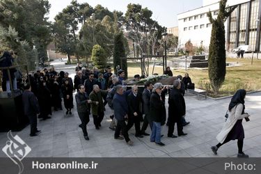 تشییع پیکر عبدالکریم مهرافشان آهنگساز پیشکسوت از تالار وحدت