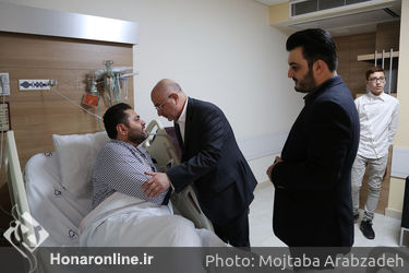 عیادت علی مرادخانی از غلامرضا صنعتگر 