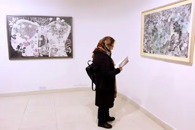 افتتاحیه نمایشگاه آثار شیرین ملت گهر در گالری آران
