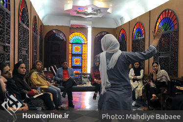 ورکشاپ نقالی دکتر پرویز ممنون در موسسه توسعه هنرهای معاصر