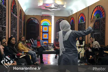 ورکشاپ نقالی دکتر پرویز ممنون در موسسه توسعه هنرهای معاصر