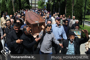 مراسم تشییع پیکر زنده یاد پرویز بهرام
