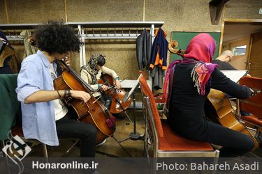 تمرین ارکستر سمفونیک تهران و ایتالیا در بنیاد رودکی 