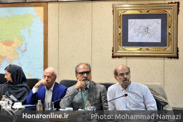 دیدار جمعی از هنرمندان با رضا رحمانی  وزیر صنعت، معدن و تجارت 