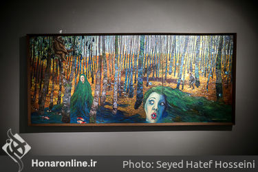 نمایشگاه نقاشی شکوفه کریمی در گالری خط سفید 