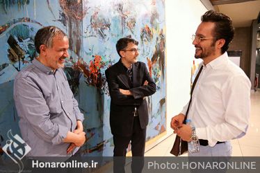 دیدار احمد مسجدجامعی از نمایشگاه" رویکردها و گرایش ها در هنر معاصر ایران"در گالری پردیس ملت