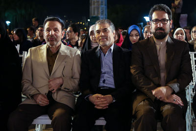 محمود واعظی: دولت در ایجاد فضای شادی در کشور جدی است / بازدید رئیس دفتر رئیس جمهور از کنسرت خیابانی ارکستر سازهای ملی