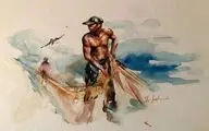 شیوا فضلی از نمایشگاه آثارش در نگارخانه گل‌های داودی می‌گوید | انسان به روایت آب و رنگ 