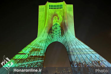 تصویرنگاری ارتحال امام خمینی(ره) در برج آزادی