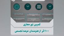 برگزاری پویش تور مجازی ۱۰۰ اثر از هنرمندان عرصه تجسمی