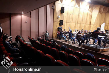 بازدید سید محمد مجتبی حسینی از تمرینات ارکستر سمفونیک تهران
