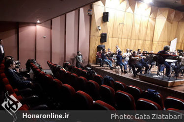 بازدید سید محمد مجتبی حسینی از تمرینات ارکستر سمفونیک تهران