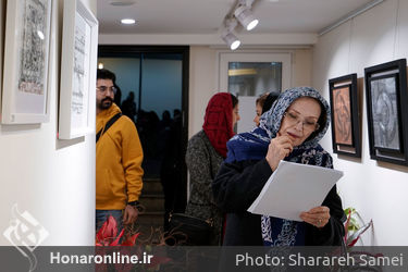 نمایشگاه خط مینا امانی در گالری بهارک