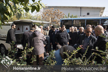 مراسم تشییع پیکر اسماعیل نظری در خانه هنرمندان