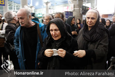 استقبال از پیکر رکن الدین خسروی در فرودگاه امام خمینی‎