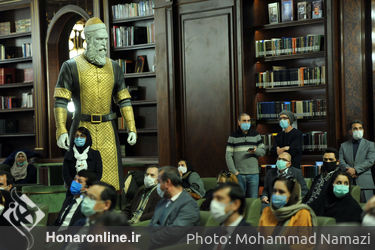 مراسم اختتامیه نمایشگاه خوشنویسی «رقص قلم»  در کتابخانه ایران‌مال 
