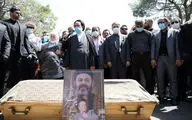 مراسم خاکسپاری زنده‌یاد محمد‌علی کشاورز