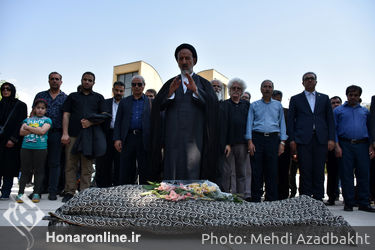 تشییع پیکر مسعود عربشاهی 