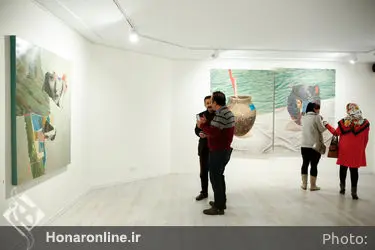 افتتاحیه ی نمایشگاه نقاشی عیسی جباری ممقانی در گالری ساربان