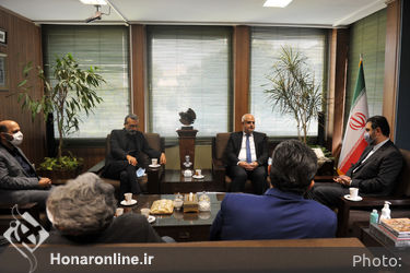 دیدار نماینده وزارت فرهنگ و رهبر ارکستر لبنان با سیدمحمدمجتبی حسینی