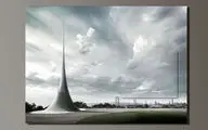 تصویری از بی‌نهایت در یک یادمان شهری