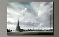 تصویری از بی‌نهایت در یک یادمان شهری