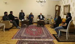 عیادت مدیر عامل صندوق اعتباری هنر از علاءالدین قاسمی، تعزیه‌خوان پیشکسوت
