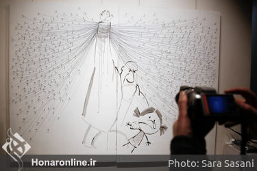 رونمایی از اثر بزرگمهر حسین پور در گالری آس