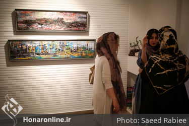 نمایشگاه نقاشی‌های سامان فرهنگی در گالری آتبین