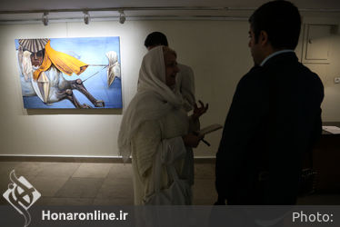 افتتاحیه نمایشگاه نقاشی های هنگامه عابدین در گالری گلستان