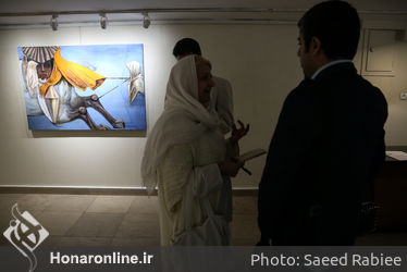 افتتاحیه نمایشگاه نقاشی های هنگامه عابدین در گالری گلستان
