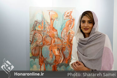 نمایشگاه نقاشی های شبنم نسلی اصفهانی با عنوان این است انسان در نگارخانه بهارک