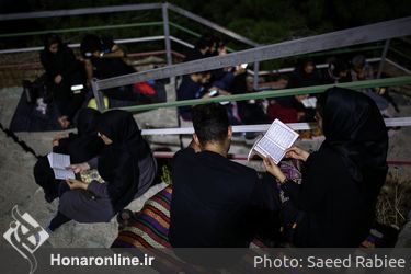 مراسم احیای شب 21 ام ماه مبارک رمضان - گلزار شهدای کوهسار 