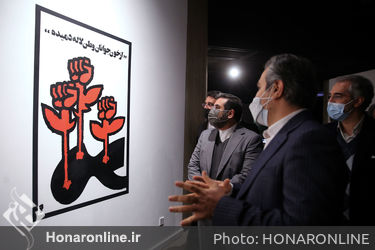بازدید وزیر فرهنگ ارشاد اسلامی از نمایشگاه «آینه در آینه» 