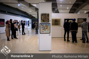 افتتاحیه نمایشگاهی از آثار هنرمندان در پردیس ملت