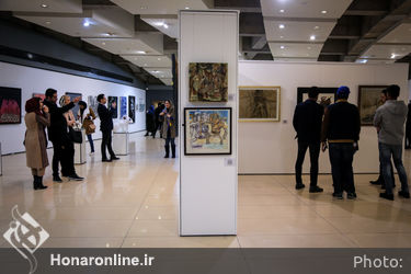 افتتاحیه نمایشگاهی از آثار هنرمندان در پردیس ملت