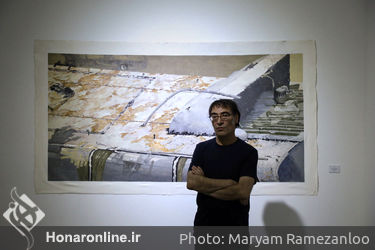 نمایشگاه نقاشی بیژن اخگر در گالری اعتماد نگارستان