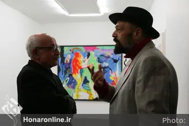 افتتاحیه نمایشگاه نقاشی های علی نصیر در گالری اُ