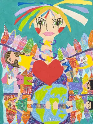 Japanese environmental drawing contest honors paintings by Iranian children 