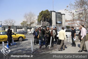 تشییع پیکر طلیعه کامران از مقابل موزه هنرهای معاصر